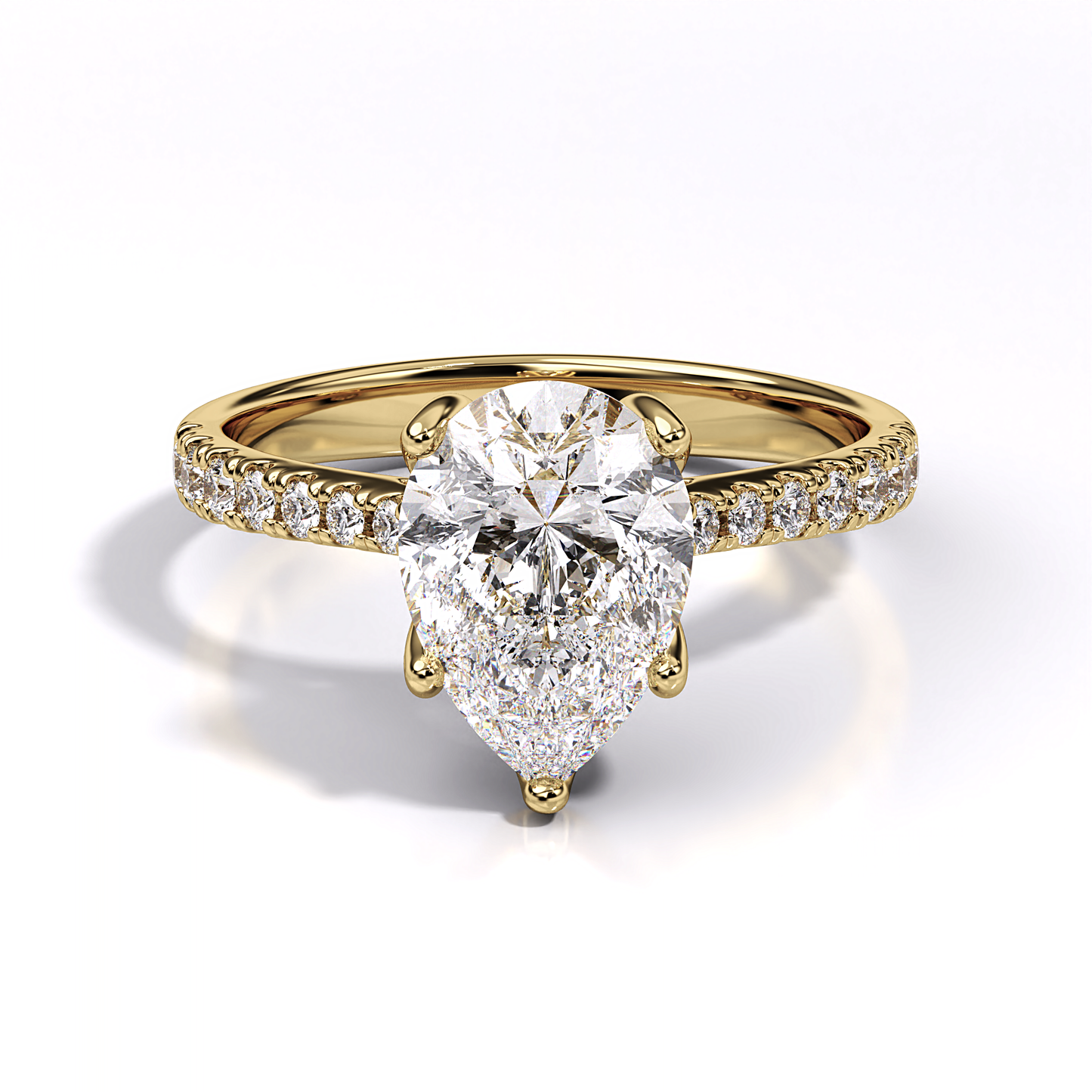 Ascona Pear Diamond Ring