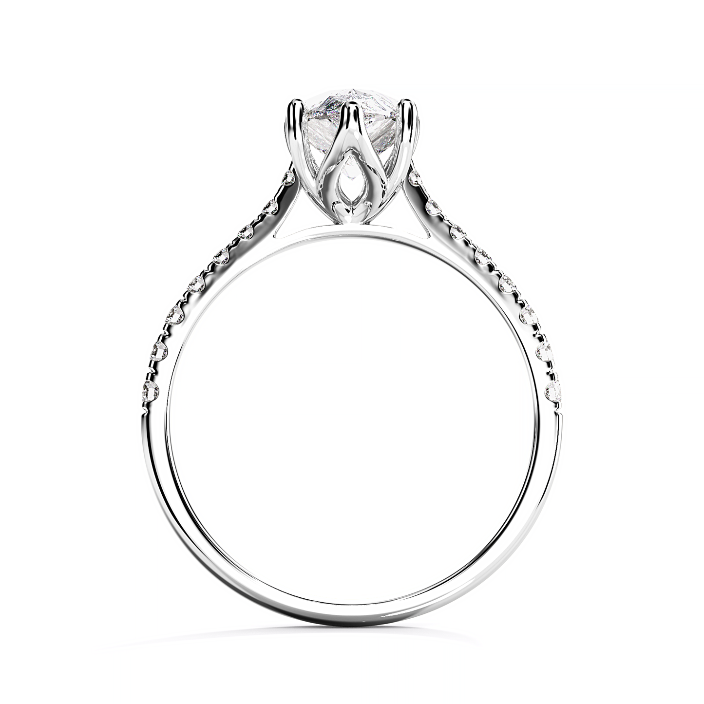 Ascona Pear Diamond Ring