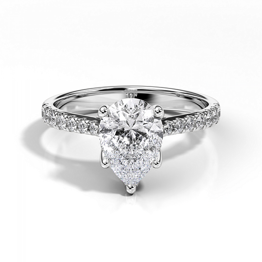 Ascona Pear Diamond Ring