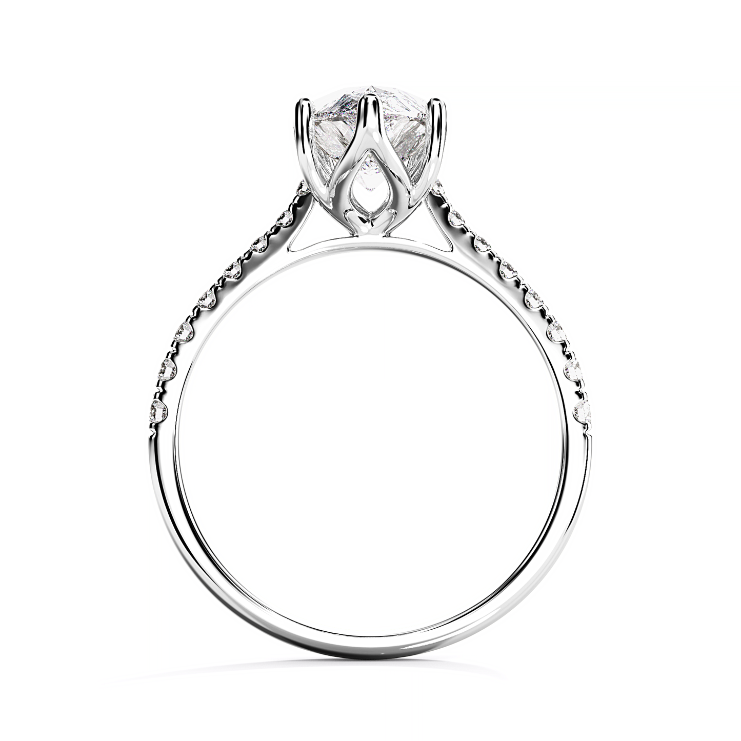 Ascona Pear Diamond Ring