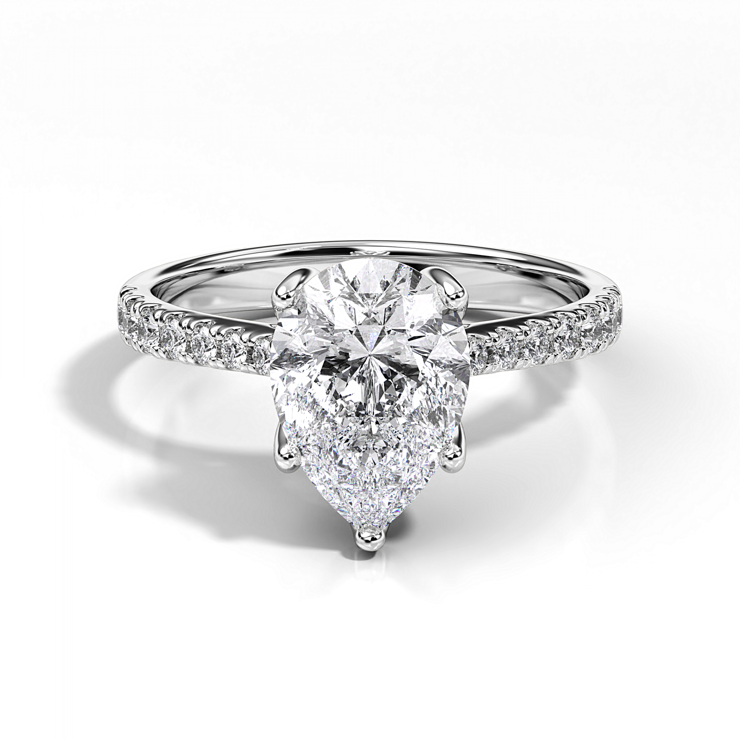 Ascona Pear Diamond Ring