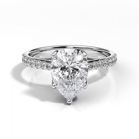 Ascona Pear Diamond Ring