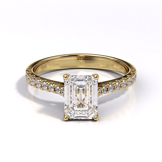 Ascona Emerald Diamond Ring