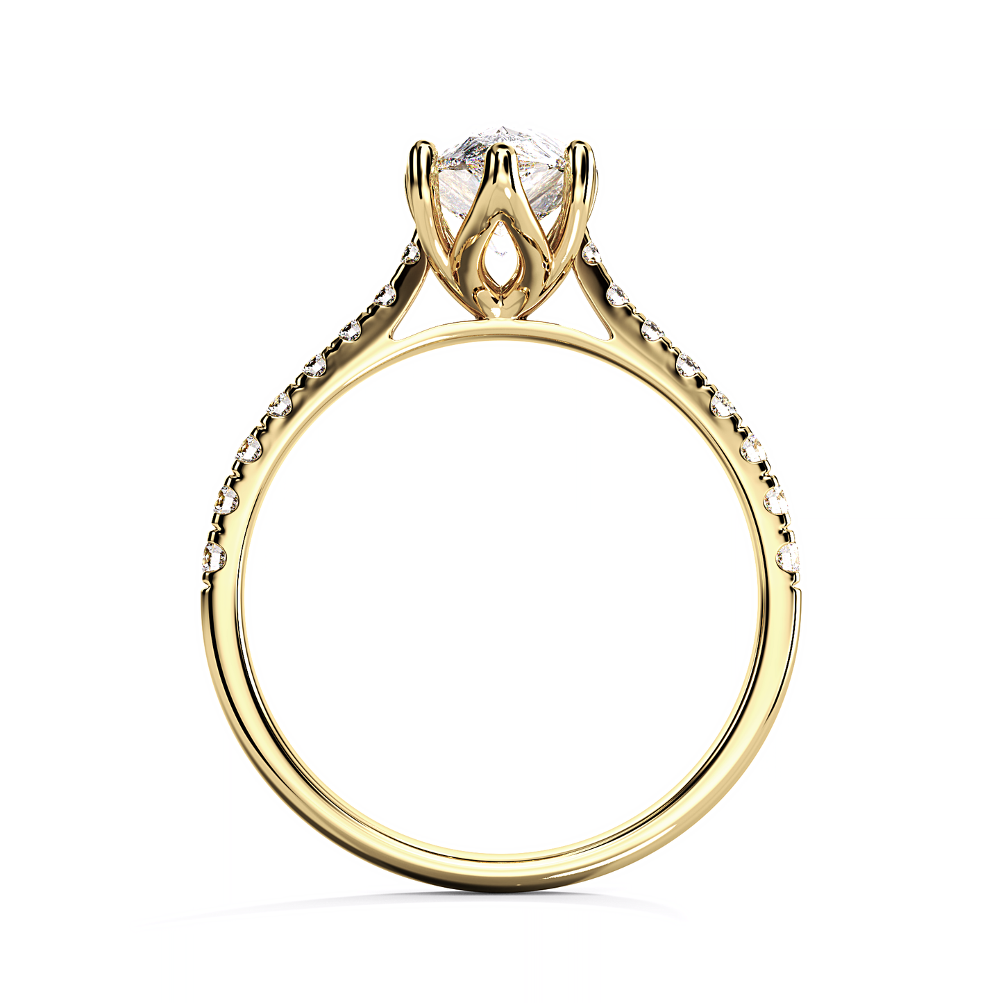 Ascona Pear Diamond Ring