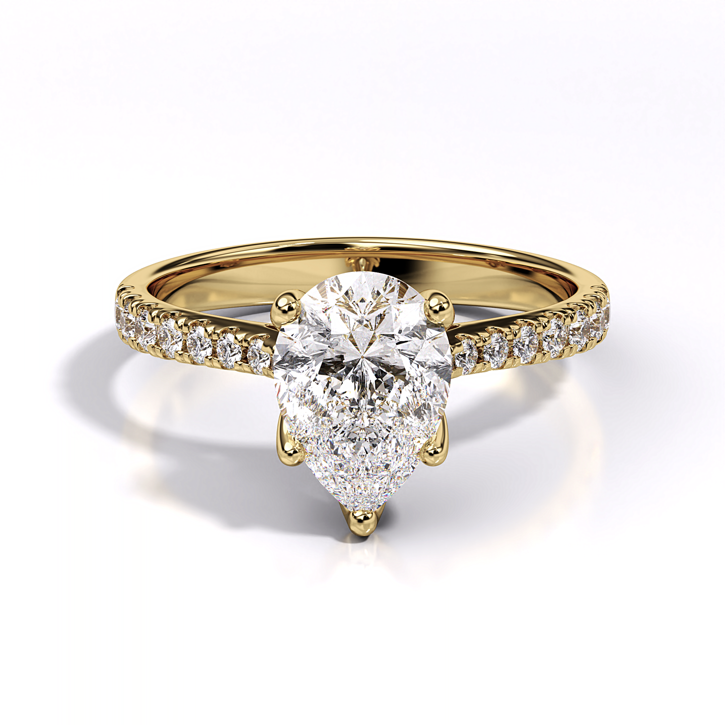 Ascona Pear Diamond Ring