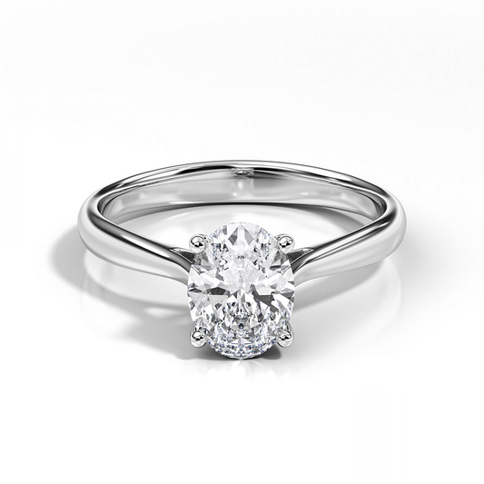 Lucerne Oval Diamond Ring