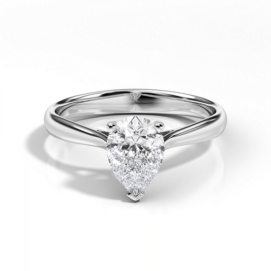 Lucerne Pear Diamond Ring