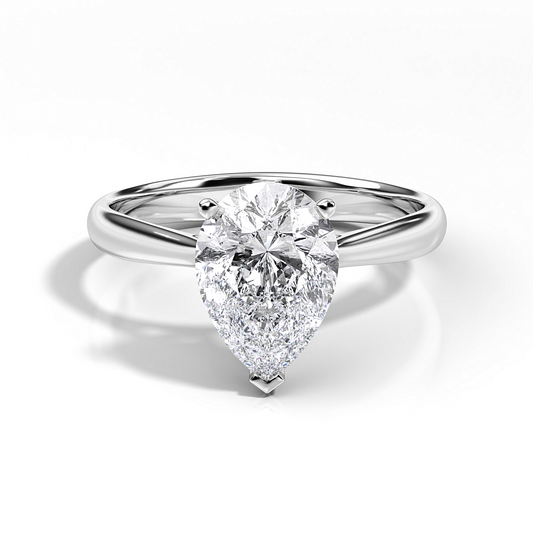 Lucerne Pear Diamond Ring