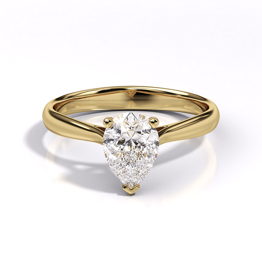 Lucerne Pear Diamond Ring