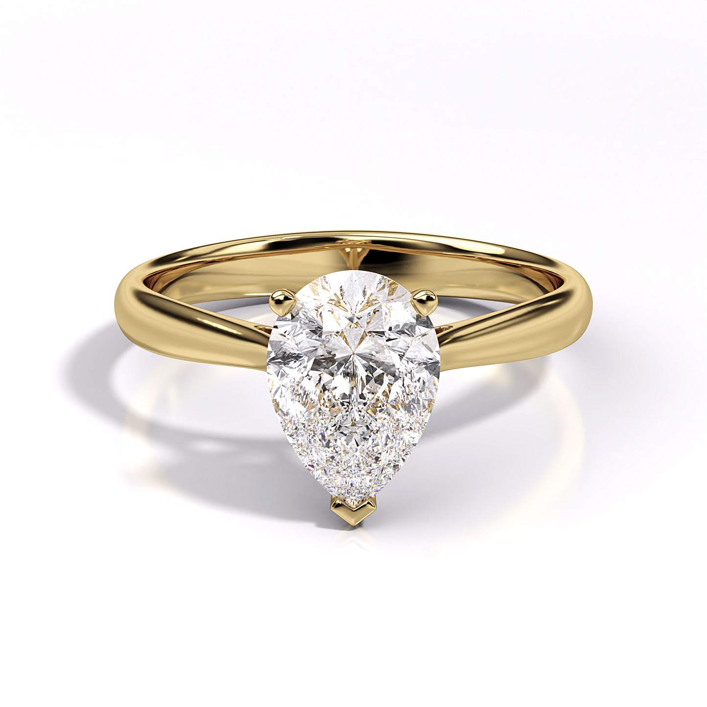 Lucerne Pear Diamond Ring