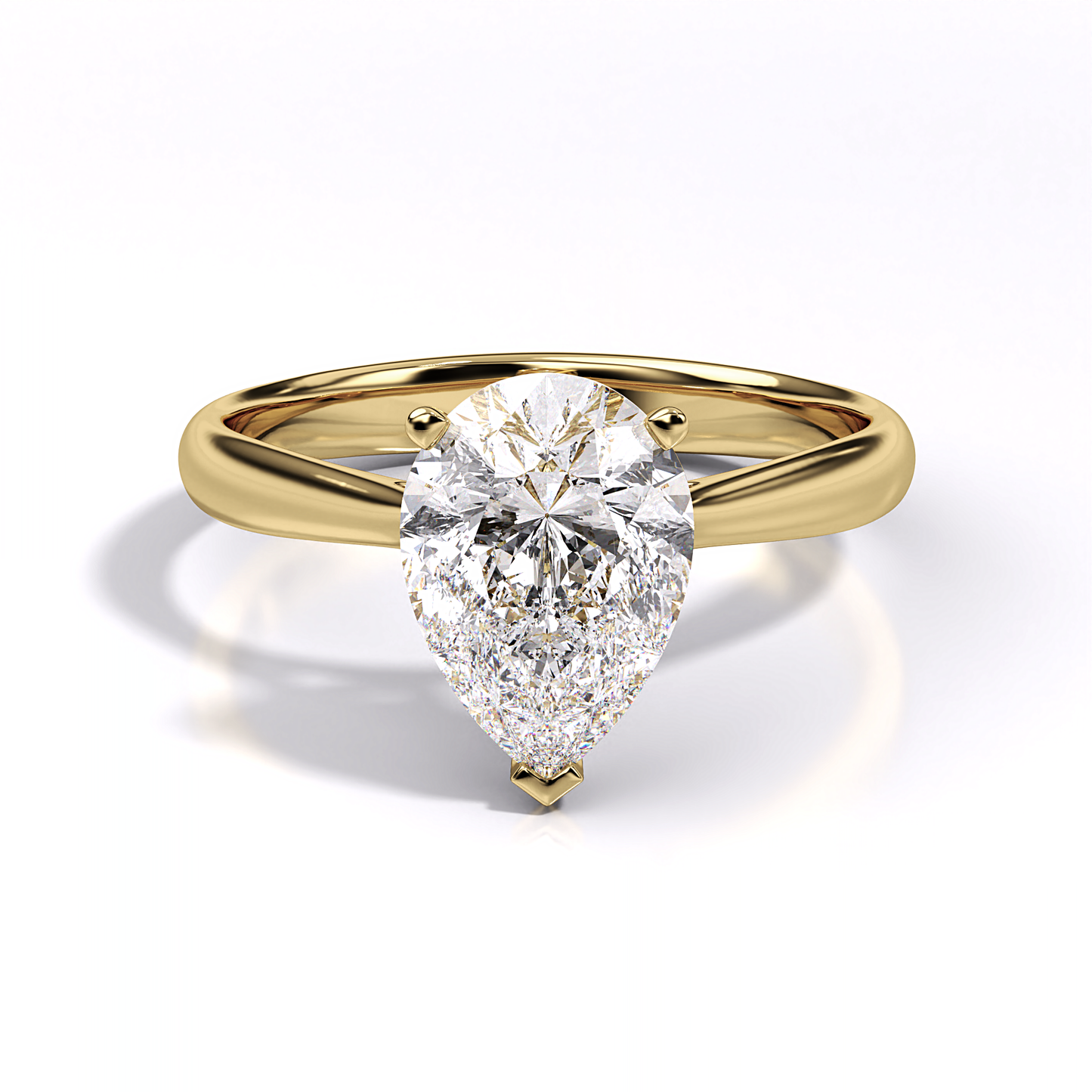 Lucerne Pear Diamond Ring